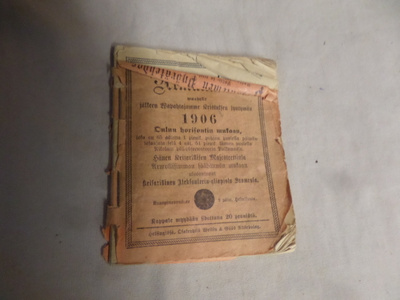 huuda syntymävuotesi almanakka 1906