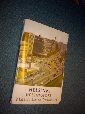 Helsingin matkailukartta (1964) kotelossa +pikkukartta(1948)