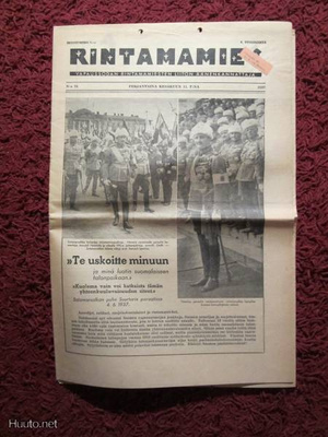 RINTAMAMIES 11.6. 1937 MANNERHEIM 70v