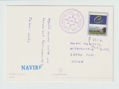 Postikortti, M/L GEORG OTS, Laivaleima