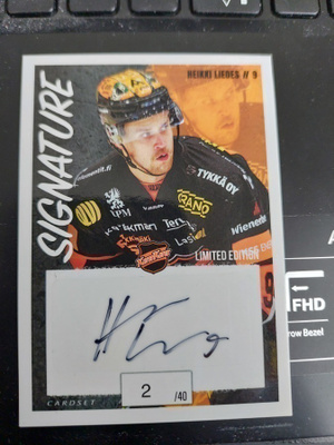 2022-23 Cardset Signature Limited Edition Heikki Liedes 2/40