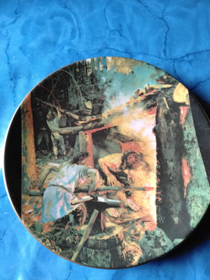 arabia  akseli gallen-kalela kalevala lautanen 6
