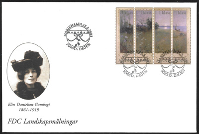 FDC Åland 2003  ÅV 11 Ahvenanmaalainen kesä  LaPe ÅL 219-222
