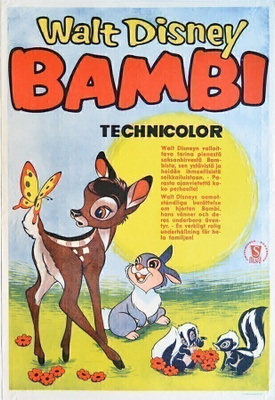 Elokuvajuliste: Bambi (Walt Disney)