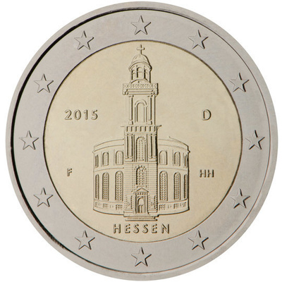 SAKSA ERIKOISEURO 2 EUROA 2015 (HESSEN) 