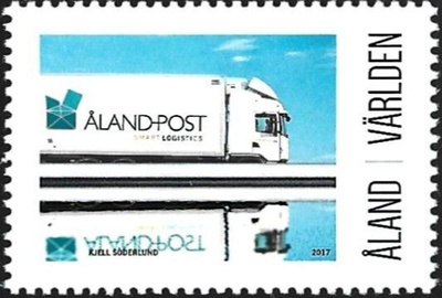 Åland 2017  Postiauto  Världen ** LaPe Å OK 13