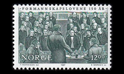 Norja 967 ** Paikallinen itsehallinto 150v (1987)