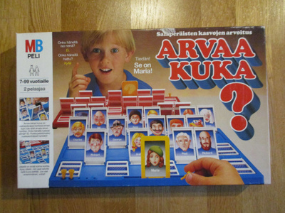 ARVAA KUKA? MB PELI 1987 kasari lautapeli * kultti ISOMPI