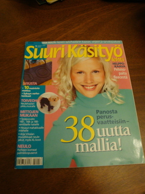 SUURI KÄSITYÖ  -LEHTI 9/ 2005 NEULEHAALARI PIKKUKOIRALLE