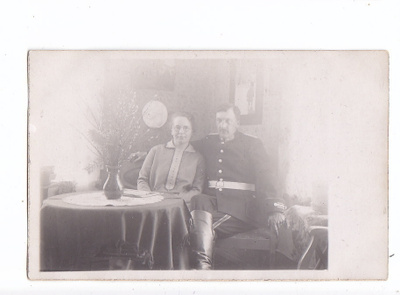 Valokuva Upseeri Erikoinen Asepuku Postikorttikoko 1920-l