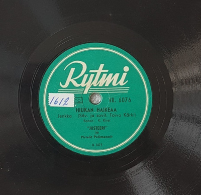Savikiekko 1950 - Justeeri (Kauko Käyhkö) - Rytmi VR. 6076