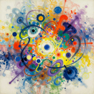 Uusi abstrakti alumiinitaulu 20 cm x 20 cm