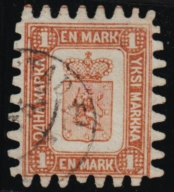 1866 1Markan isohampainen merkki leimattuna