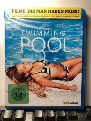SWIMMING POOL, BluRay, Ozon, Rampling, Sagnier, muoveissa