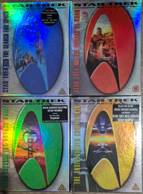 Star Trek 4 Kpl harvinaiset -DVD