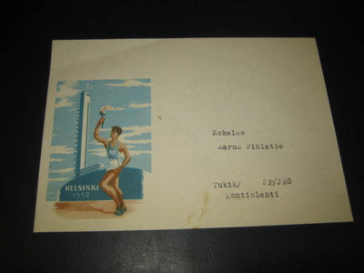 Kirjekuori Helsingin Olympialaiset 1952