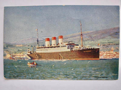 Laiva Cap Polonio Hamburg-Sud Suomen Edustajan Mainos 1920-l