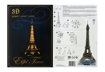 UUSI 3D EIFFEL TORNI PALAPELI (ToyTrade Tampere) - EI TK !