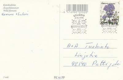 ERIKOISLEIMA , Kivimessut Utajärvi 2.10.1994