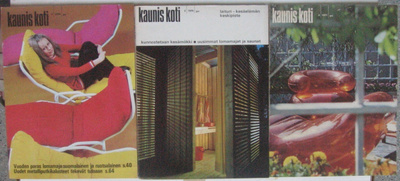 Kaunis koti 2/1970, 3/1970 ja 4/1971.  Kolme lehteä.