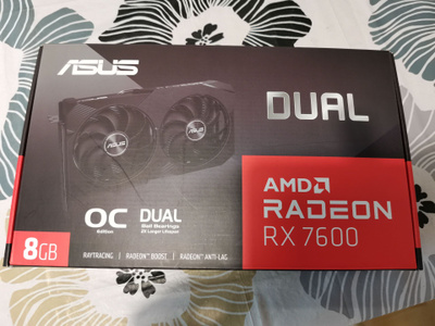 AMD Radeon RX 7600 8GB Asus Dual OC Edition näytönohjain