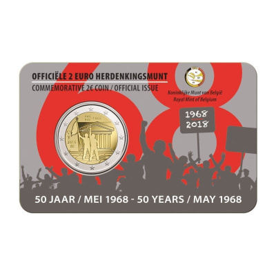 BELGIA 2018 2e kortissa "toukokuu 1968"