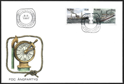 FDC Åland 1997  Höyrylaivat  LaPe ÅL 131-132