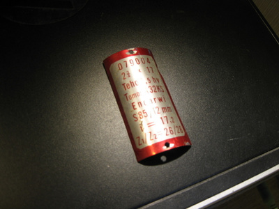 tyyppikilpi Solifer Export 1979 - 84