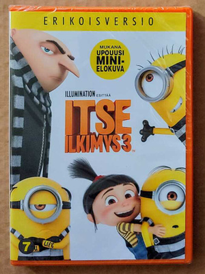 ITSE ILKIMYS 3 – Suomi-DVD 2017 - Avaamaton! Despicable Me 3