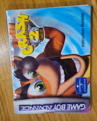 Crash Bandicoot 2  N-Tranced GBA ohjekirjat