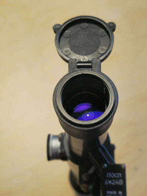 POSP 6x24B -kiikaritähtäin AK-sivukiilalla