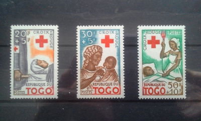 Togo 1959 Punainen Risti postimerkki erä ** (109)