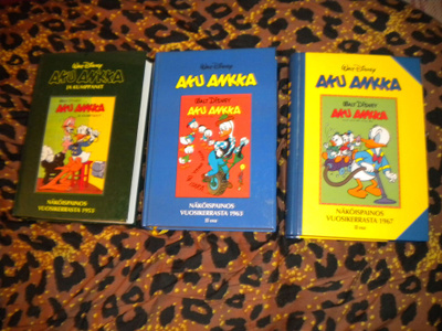 AKU ANKKA 1953, 1963 osa2, 1967 osa2 vuosikerta Näköispainos