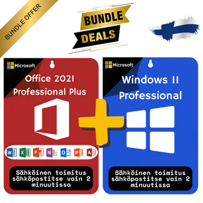 Office 2021 Professional Plus & Windows 11 Pro (paketti)