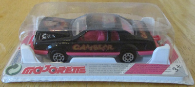 Ford Thunderbird Turbo Coupe Cambler Black Majorette no 217