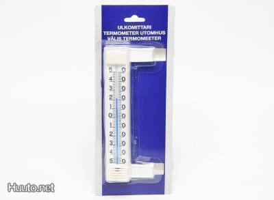 Ulkolämpömittari, muovi, -50-50°C, 19cm *UUSI*