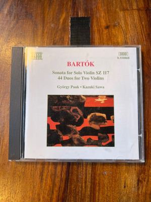 Bartok - Solo Violin Sonata cd