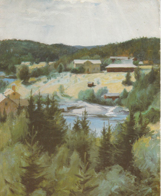 Postikortti MYLLYKYLÄ 1893-1894, Pekka Halonen
