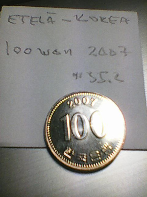 Etelä Korea 100 won 2007, km#35.2