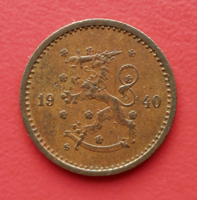 50 penniä 1940 Cu