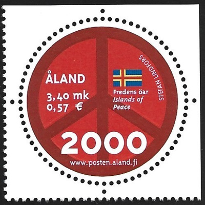 Åland 2000  ÅBL 4  Millenium 3,40 mk ** LaPe 165