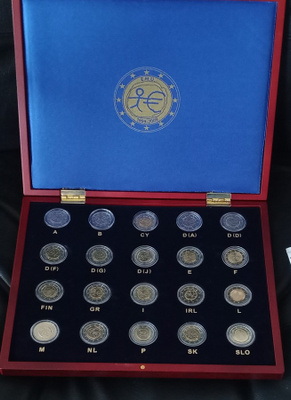 EMU kaikki maat 20 kpl UNC