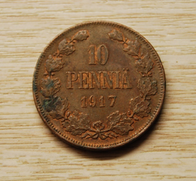 10 Penniä 1917 Nikolai II