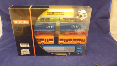 314 NELJÄ WIKING H0-PIENOISMALLIAUTOA JUHLASARJASSA 1:87