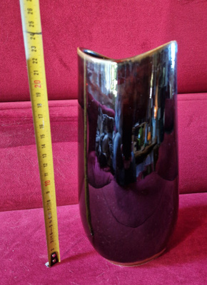 Arabia ruskea maljakko 23cm