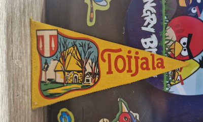 Toijala  vintage pieni matkailuviiri 1960-luvulta