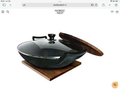 SATAKE NABE WOK - PANNU.    UUDENVEROINEN!  nouto.