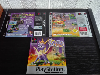 Spyro ja Klonoa ps1 kansipaperit