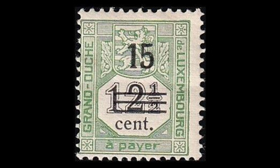 Luxemburg P-8 * Porto 15/12½ C (1920)