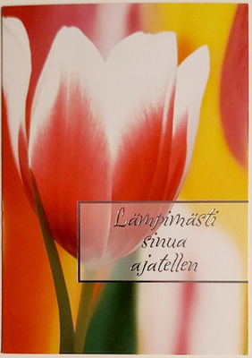 "Lämpimästi sinua ajatellen"-KULKEMATON POSTIKORTTI